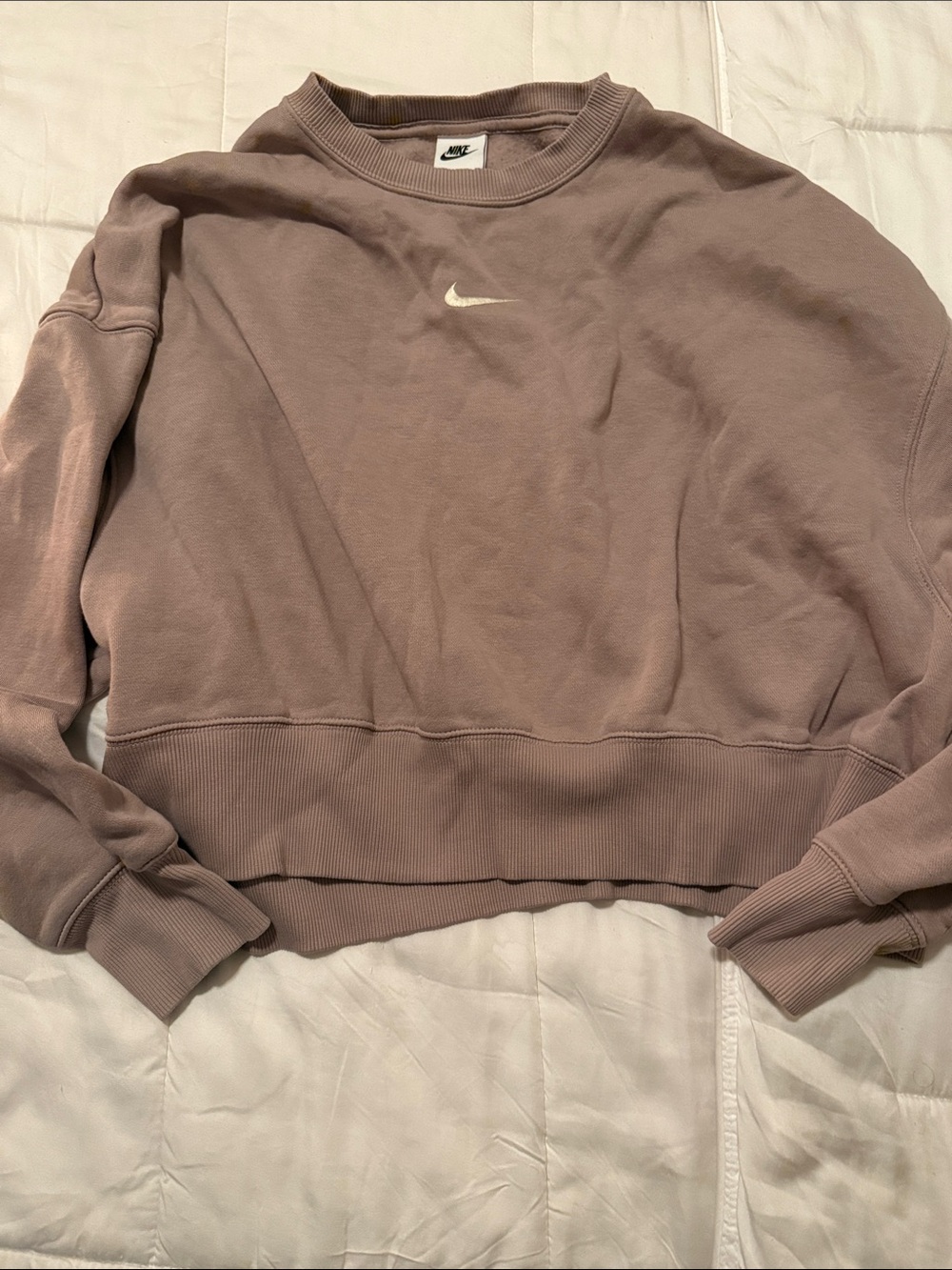 Nike Cropped Crewneck Sweatshirt in XS